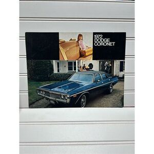 1972 Dodge Coronet Original Factory Dealership Brochure
